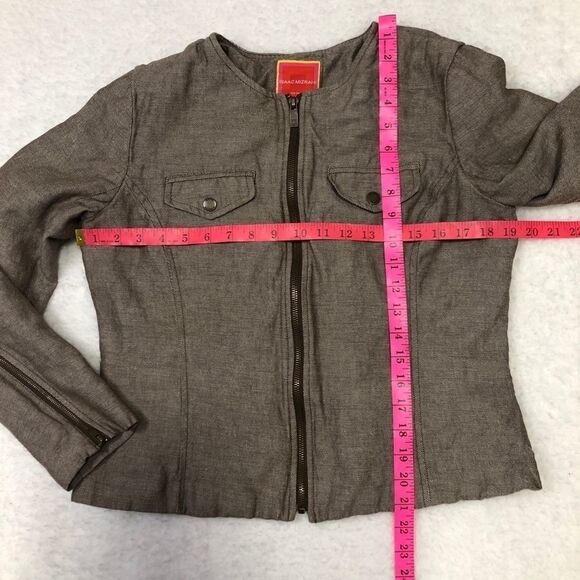 🚨 Isaac Mizrahi for Target Linen Blend Zip Blazer - Picture 8 of 10